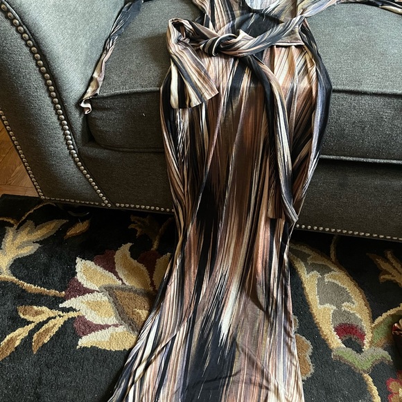 Brown/combo maxi dress - Picture 4 of 5